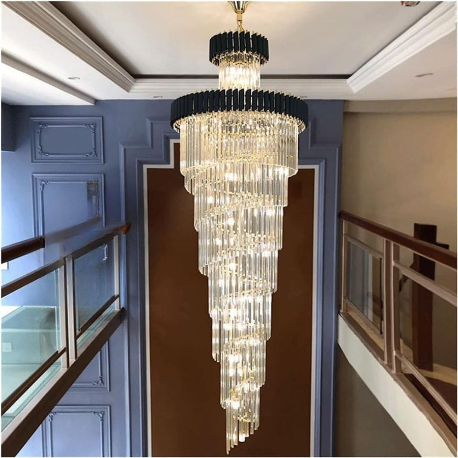 Crystal Chandelier Versailles Culmino E14, 60 cm átmérőjű, fényes és fekete arany, állítható magasság