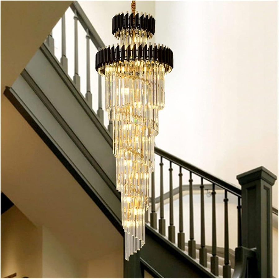 Crystal Chandelier Versailles Culmino E14, 60 cm átmérőjű, fényes és fekete arany, állítható magasság