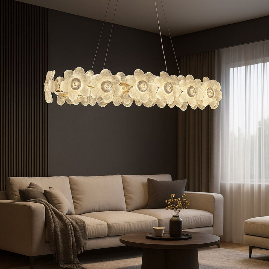 Cristal Chandelier Cadenza Allegro, 20x E14, állítható magasság, arany