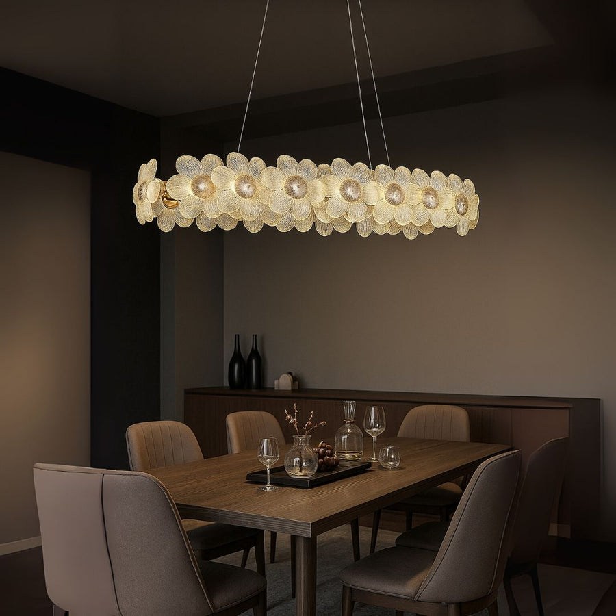 Cristal Chandelier Cadenza Allegro, 20x E14, állítható magasság, arany