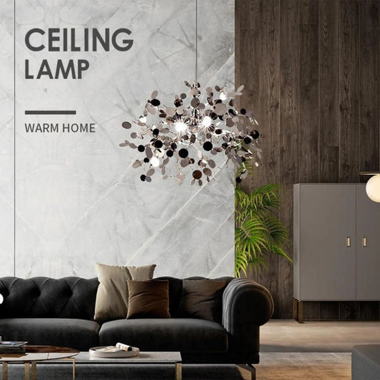 Modern csillár, Capricio Allegro, 2XE14, 40 cm átmérőjű, fényes króm, állítható magasság