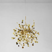 Modern csillár, Capricio Allegro, 2XE14, 40 cm átmérőjű, arany, állítható magasság