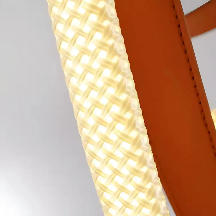 Modern csillár, LED, Largo terület, 36W, semleges fény, barna