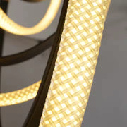 Modern csillár, LED, Largo terület, 43W, meleg, fekete fény