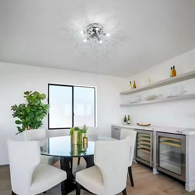 Rondo vivace kristálycsillár, 6x G9, 49 cm átmérőjű, fényes ezüst