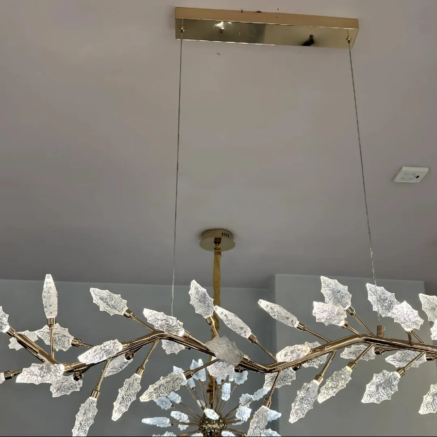 Crystal Chandelier, LED, Largo, 36W, semleges fény, arany, állítható magasság