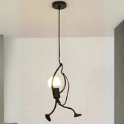 Modern csillár, inga típus, fundasia, figura, 1xe27, állítható magasság, fekete