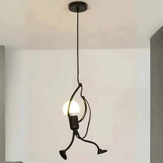 Modern csillár, inga típus, fundasia, figura, 1xe27, állítható magasság, fekete