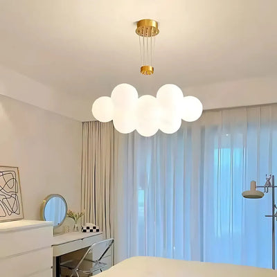 MODERN csillár, inga típusú, LOFT Bagliore, földgömb, 9xE27, állítható magasságú, arany