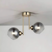 Alessandro Chandelier, 2x E27, sötétszürke, arany