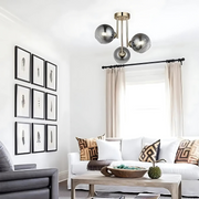 Alessandro Chandelier, 3x E27, arany, sötétszürke, arany