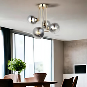 Alessandro Chandelier, 4x E27, arany, sötétszürke abbajur