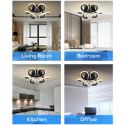 LED LED Vertex Helix, 44W, hullámos, hideg/forró/semleges fény, fekete