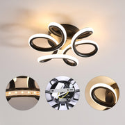 LED LED Vertex Helix, 44W, hullámos, hideg/forró/semleges fény, fekete