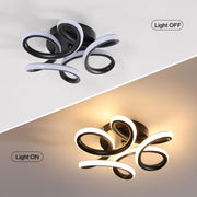 LED LED Vertex Helix, 44W, hullámos, hideg/forró/semleges fény, fekete