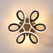 LED LED Vertex Helix, 44W, hullámos, hideg/forró/semleges fény, fekete