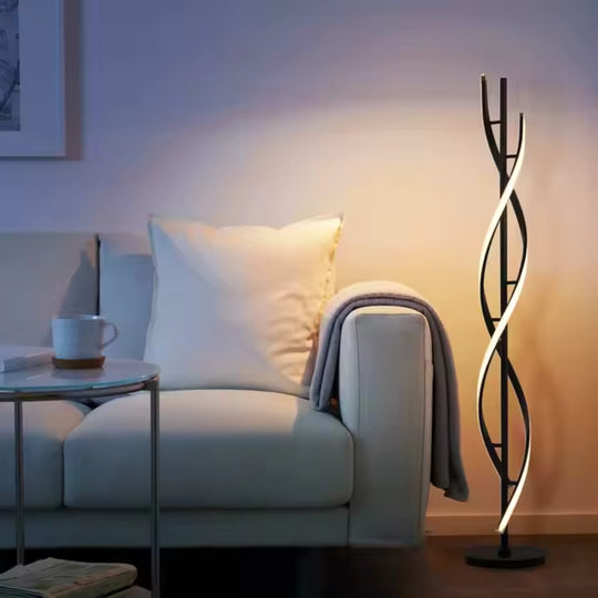 Upsilon LED lámpa, 27W, 3000K/4000K/6000K, fém és akril, fekete Veioze és alapértelmezett cím Alessandro Design