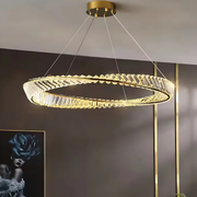 LED -csillár távirányítóval és Luigi Crystal, 35W, hideg/forró/semleges fény, instabil, arany