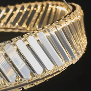 LED -csillár távirányítóval és Luigi Crystal, 35W, hideg/forró/semleges fény, instabil, arany