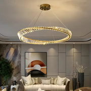 LED -csillár távirányítóval és Luigi Crystal, 35W, hideg/forró/semleges fény, instabil, arany