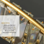 LED -csillár távirányítóval és Luigi Crystal, 35W, hideg/forró/semleges fény, instabil, arany