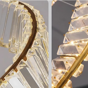 LED -csillár távirányítóval és Luigi Crystal, 35W, hideg/forró/semleges fény, instabil, arany