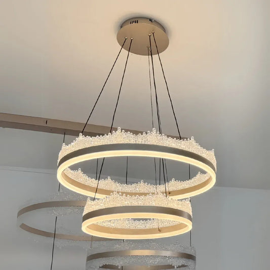 LED LULUS FOCHO 126W távirányítóval, hideg/forró/semleges fény, instabil, állítható magasság, arany