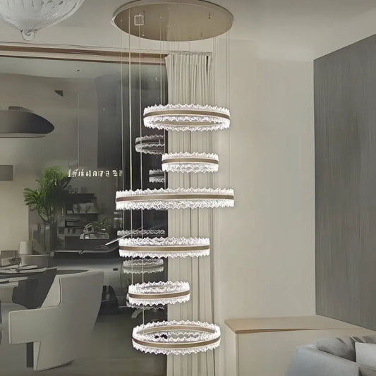 LED -vágy felfüggesztve a Pino 480W távirányítóval, hideg/forró/semleges fény, instabil, állítható magasság, arany