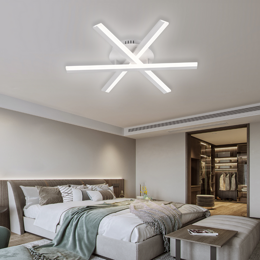 LED -csillár Zoe távirányítóval, 40W, hideg/forró/semleges fény, instabil, fehér