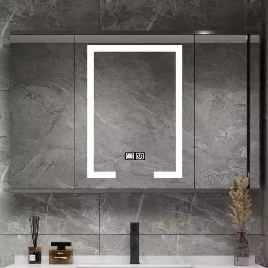 Santorini fürdőszoba bútorkészlet, 80x50 cm, 2 darab, szürke és fehér