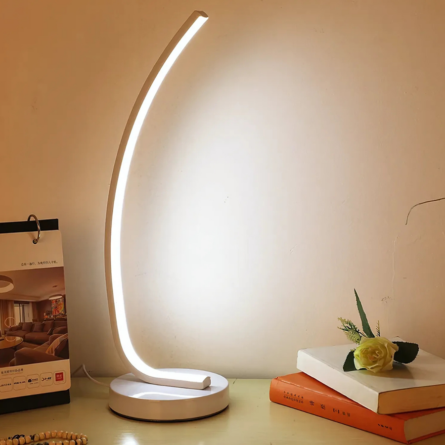 Nemesis LED lámpa, 10W, hideg/forró/semleges fény, fém és akril, fehér