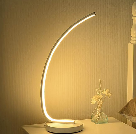 Nemesis LED lámpa, 10W, hideg/forró/semleges fény, fém és akril, fehér