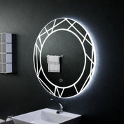 LED Touch Astrix 70x70 cm -es tükör