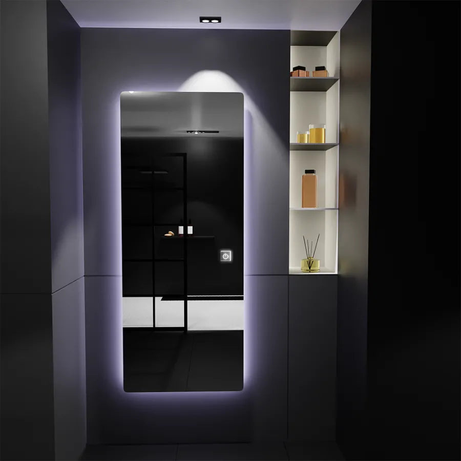 Téglalap alakú LED tükör 60x150cm Marcello Touch öltözködés Quarzo