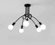 Modernista Penta 5, 5x E27, fekete, modern formatervezés