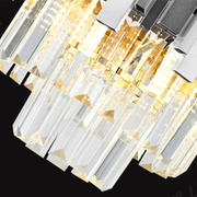 Crystal Blois Petito 3XE14 csillár, 30 cm átmérőjű, ezüst, állítható magasság