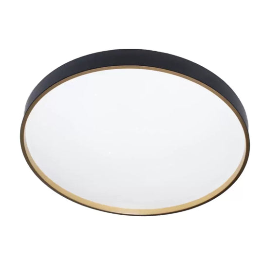 LED mennyezeti lámpa Fantas 24W, kerek, Abs, fehér és fekete LED mennyezeti lámpa Alapértelmezett cím Alessandro Design