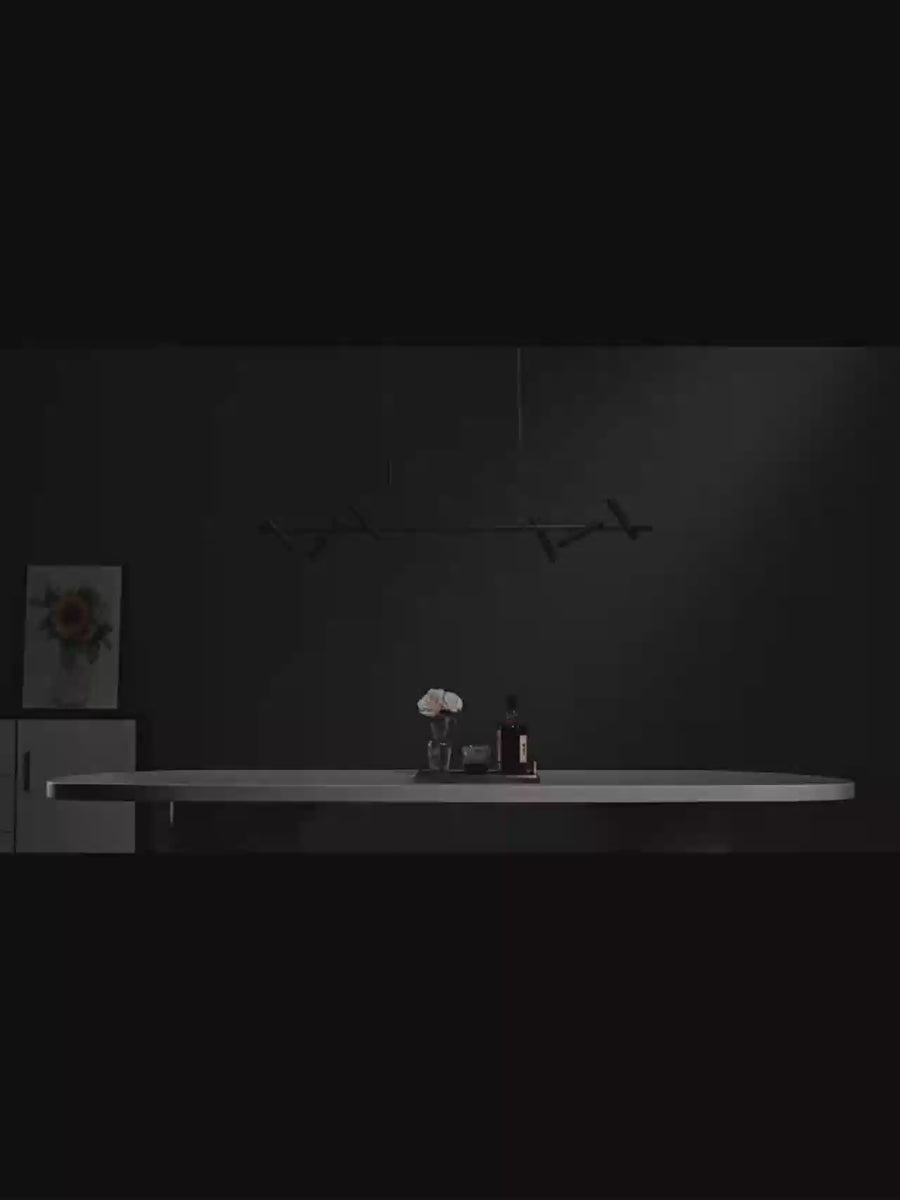 LED -vágy Harman távirányítóval, 23W, 6 forrás, semleges fény, fekete