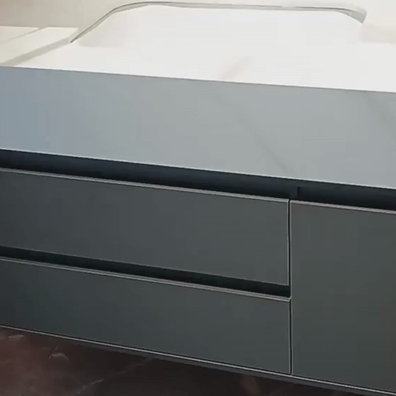 Santorini fürdőszoba bútorkészlet, 80x50 cm, 2 darab, szürke és fehér