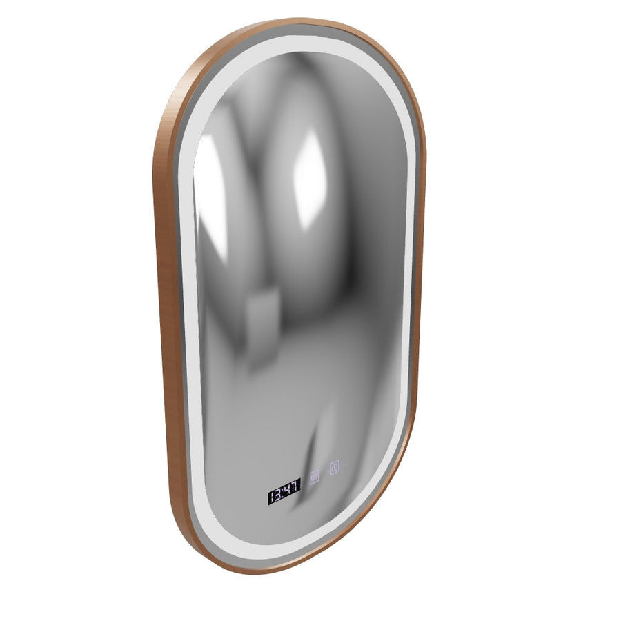 LED Touch Mirror Import betegségrendszer 50x80 cm rózsa arany keret