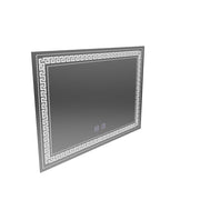 LED téglalap alakú LED -tükör 80x60 érintőképességi leolvadó rendszer
