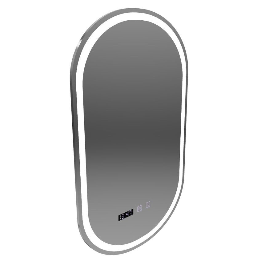 ONIRA LED Touch Mirror páramentesítő rendszer, óra és hőmérséklet 50x80 cm