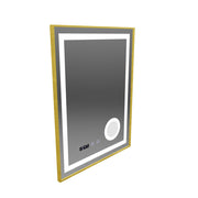 Mirror LED Touch Stefan Dbriction System, Víz és Hőmérséklet 60x80 cm Arany Ramahed Cosmetics Lup