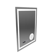 Mirror LED Touch Manfred szennyeződés rendszer, óra és hőmérséklet 60x80 cm kozmetikai nagyítás