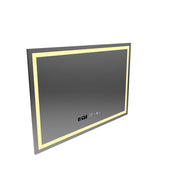 Mirror LED téglalap alakú 120x80cm vérité mozgásglow marcello, letiltási rendszer, óra és hőmérő, undon