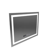 Téglalap alakú LED -tükör, 80x60 cm, Verite MotionGlow Marcello, Szabályozási Rendszer, óra és hőmérő, dimálható