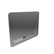 A téglalap alakú LED tükör 80x60cm Fortaleza MotionGlow Marcello leolvasztó rendszer hőmérő és kozmetikai farkas óra
