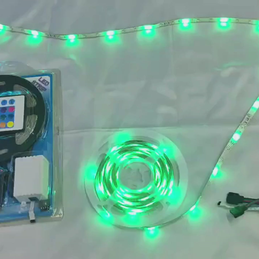 LED Band Kit 5050 5M távirányítóval, RGB, 10W/M, 5M, IP44