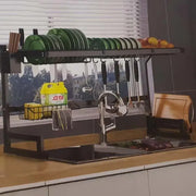 Mosogató lefolyó, rozsdamentes acél Up304, fekete, OD/SK001