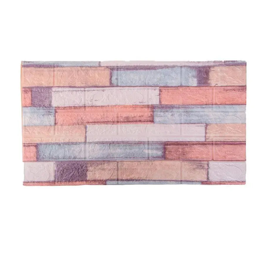 Beállítja a 10D 3D -s ön -adézív, többszínű, lágy hab, 77 cm x 70 cm x 6 mm -es téglát.
